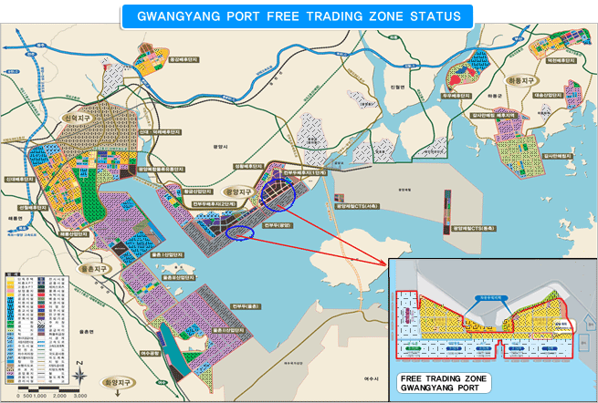 Gwangyang Port Free Trade Zone Situation