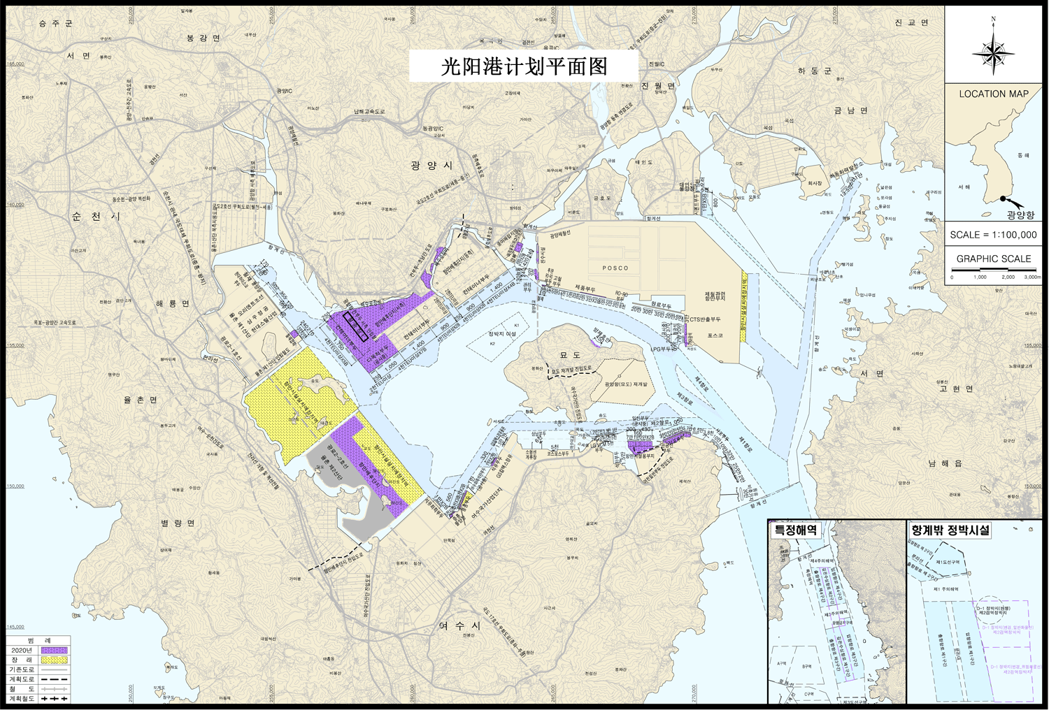 光阳港计划平面图