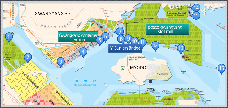 Gwangyang Port - Gwangyang Region