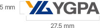 Left symbol, right logotype image 
